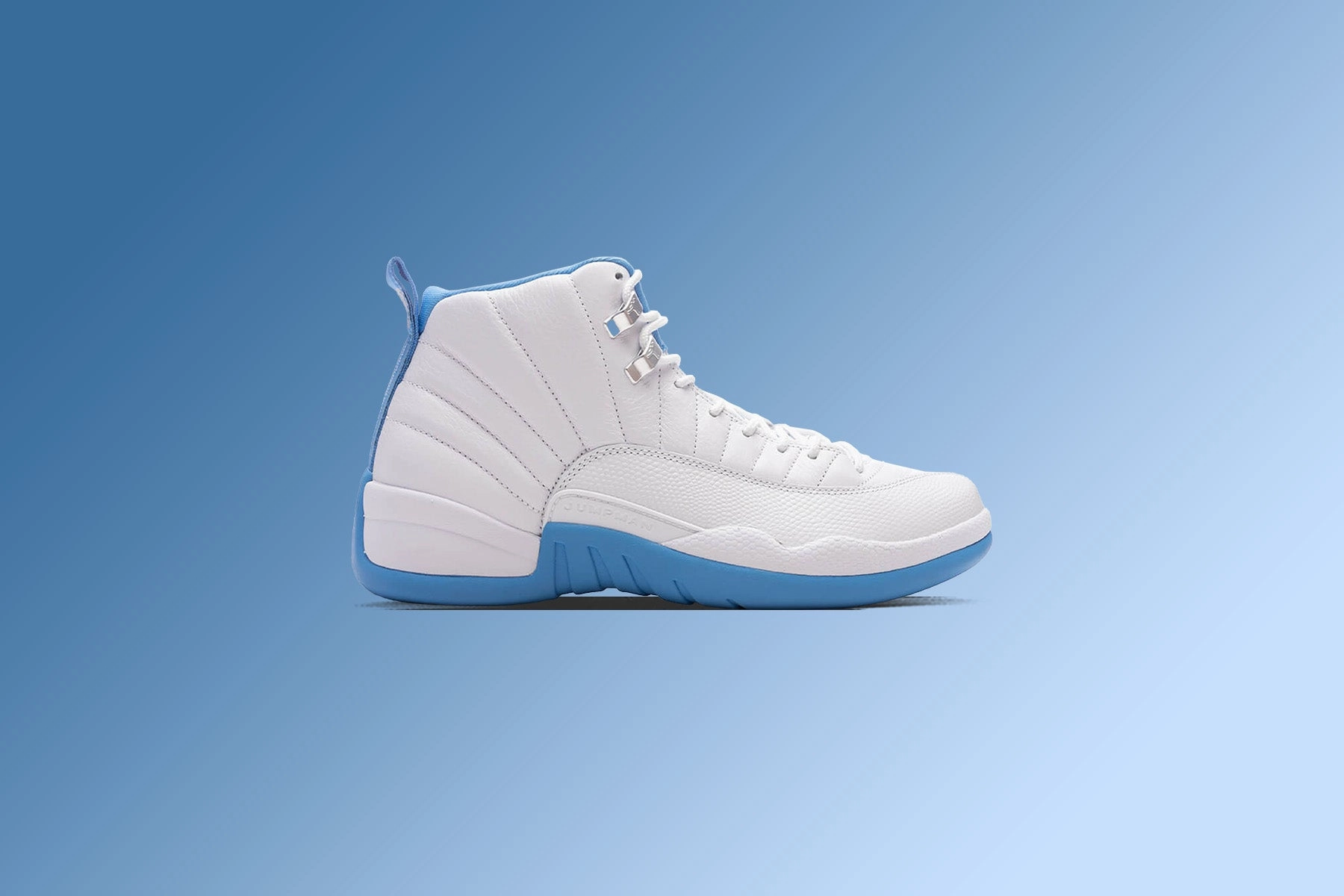 Air Jordan 12 Retro 'Melo' - White/University Blue/Metallic Silver