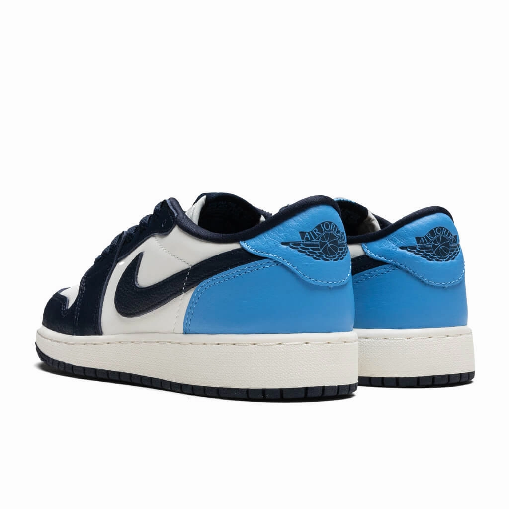 Air Jordan 1 Low OG 'Obsidian' (GS) - Obsidian/University Blue/Sail