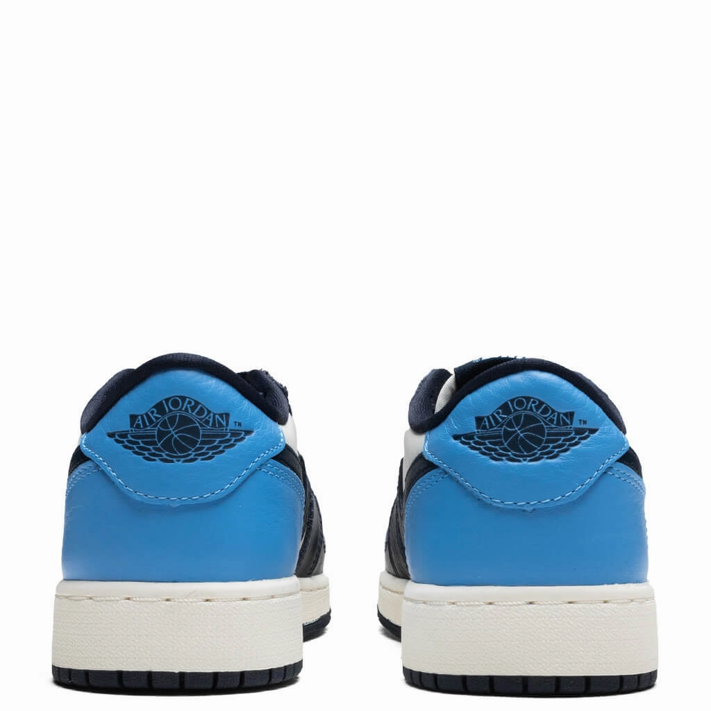 Air Jordan 1 Low OG 'Obsidian' (GS) - Obsidian/University Blue/Sail