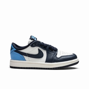 Air Jordan 1 Low OG 'Obsidian' (PS) - Obsidian/University Blue/Sail