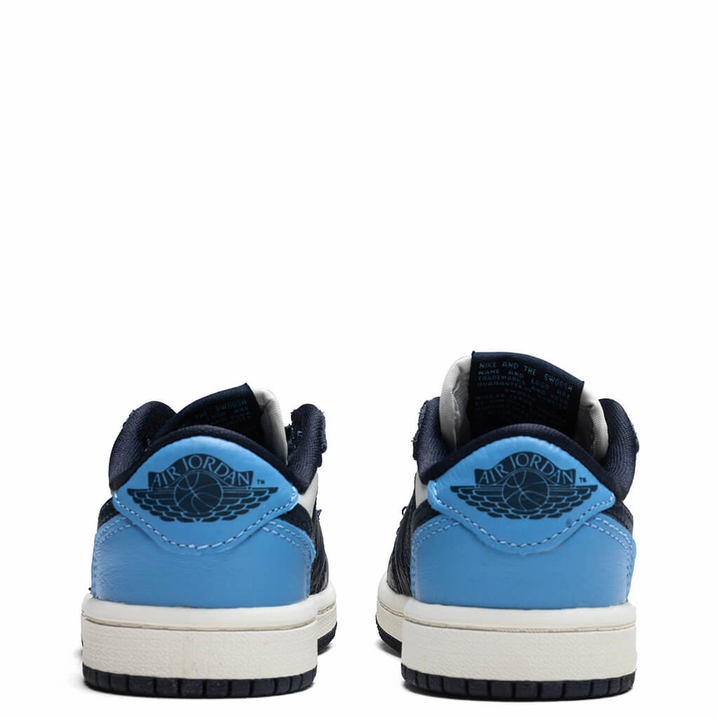 Air Jordan 1 Low OG 'Obsidian' (PS) - Obsidian/University Blue/Sail