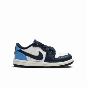 Air Jordan 1 Low OG 'Obsidian' (TD) - Obsidian/University Blue/Sail