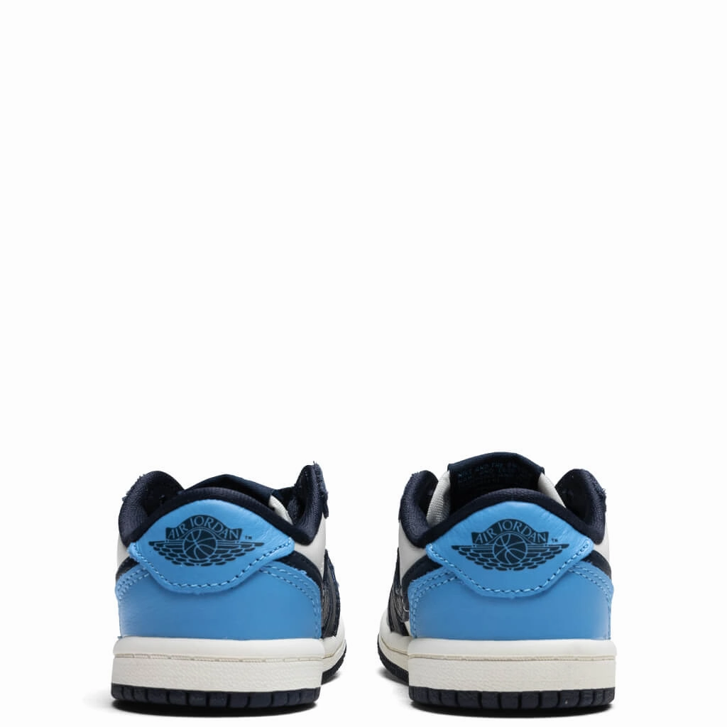 Air Jordan 1 Low OG 'Obsidian' (TD) - Obsidian/University Blue/Sail