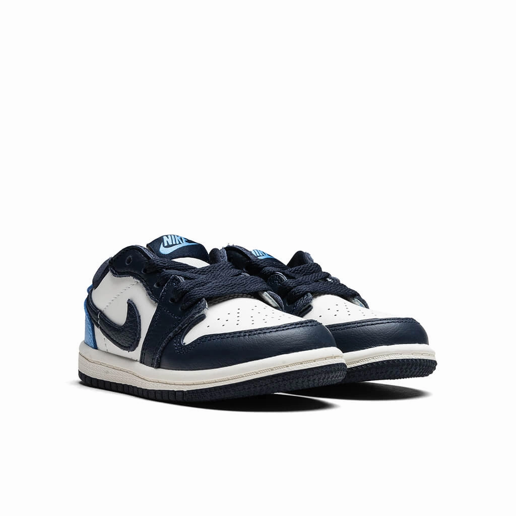 Air Jordan 1 Low OG 'Obsidian' (TD) - Obsidian/University Blue/Sail