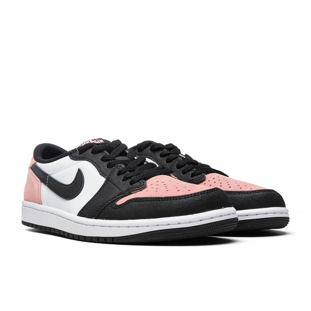 Air Jordan 1 Low OG (GS) - Black/Bleached Coral/White