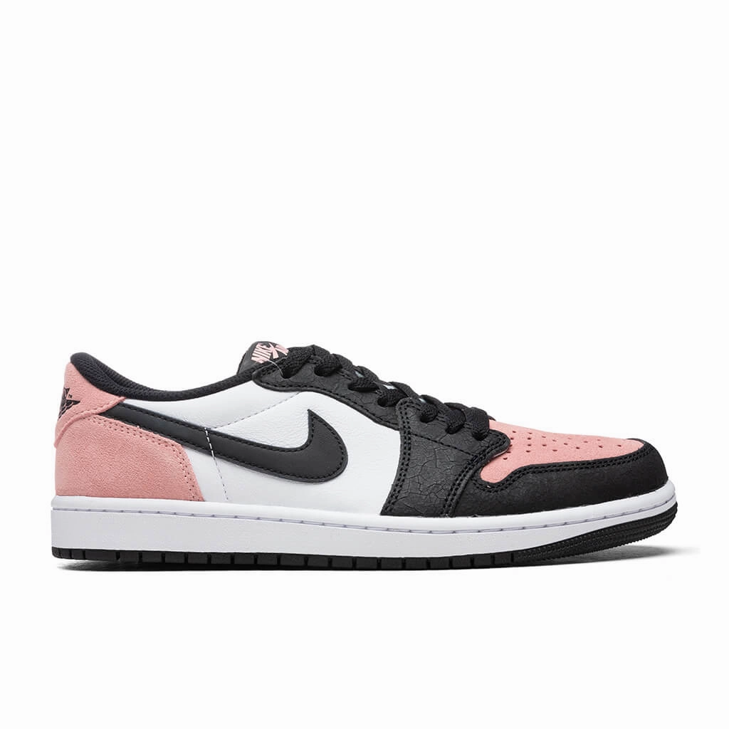 Air Jordan 1 Low OG (GS) - Black/Bleached Coral/White