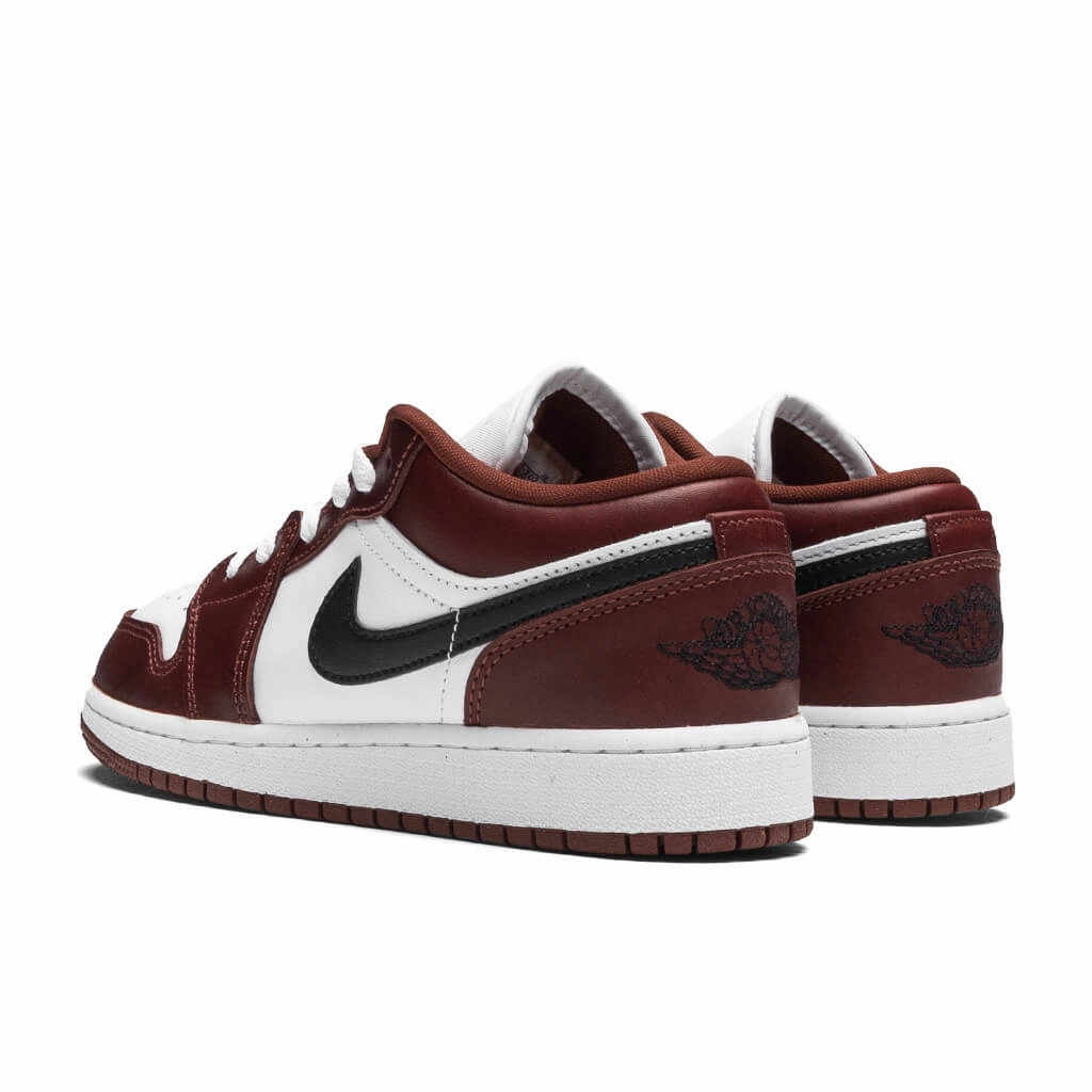 Air Jordan 1 Low SE (GS) - White/Black/Dark Pony