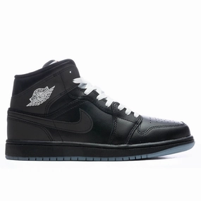 Air Jordan 1 Mid 'Black Metallic Reimagined' - Black/White/Wolf Grey