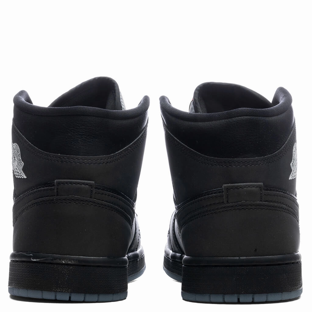 Air Jordan 1 Mid 'Black Metallic Reimagined' - Black/White/Wolf Grey