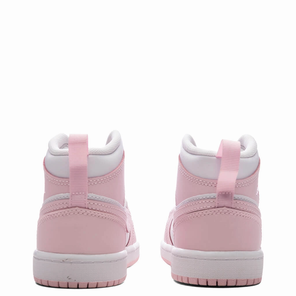 Air Jordan 1 Mid (PS) - Pink Foam/White/Fire Red