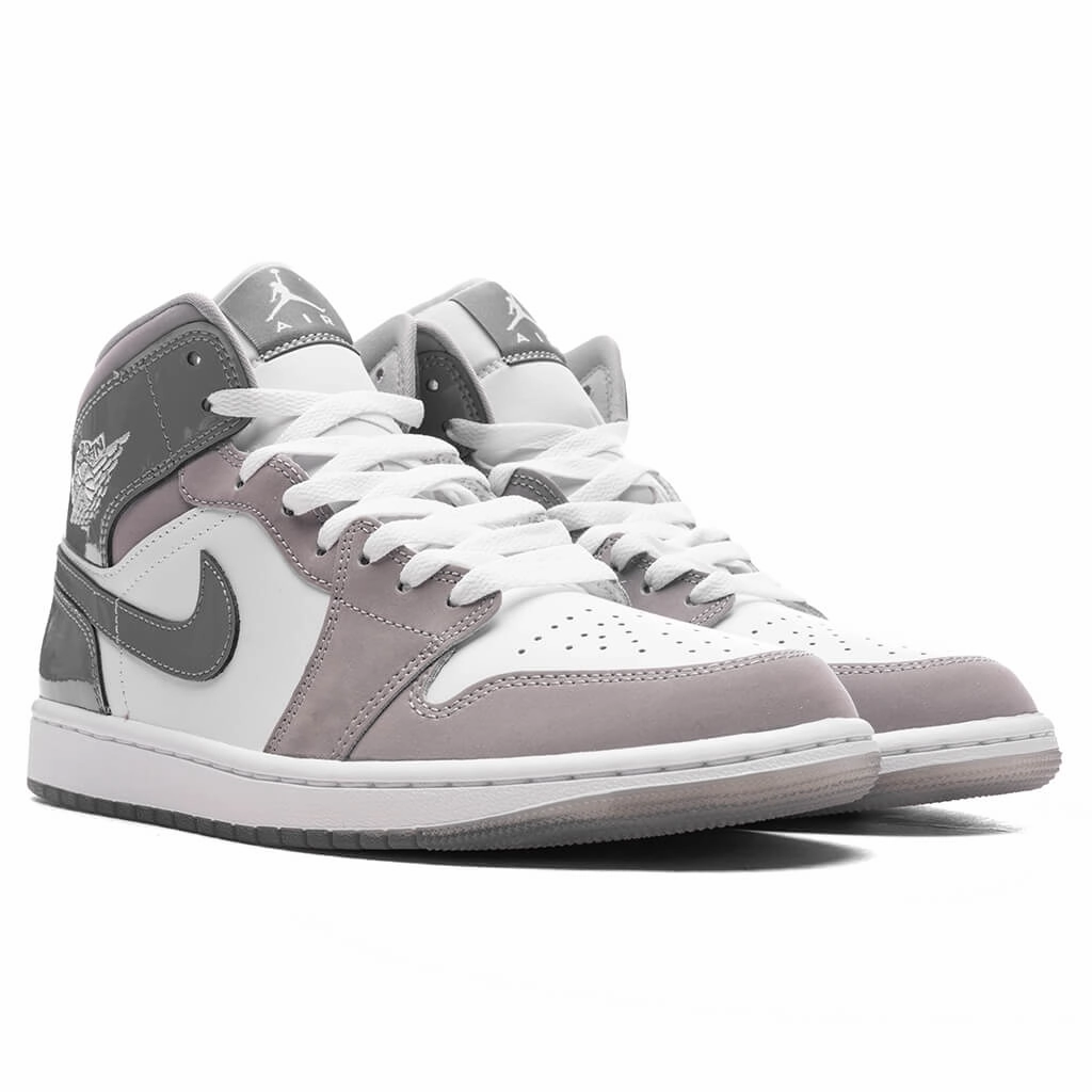 Air Jordan 1 Mid SE - White/Cool Grey/Medium Grey