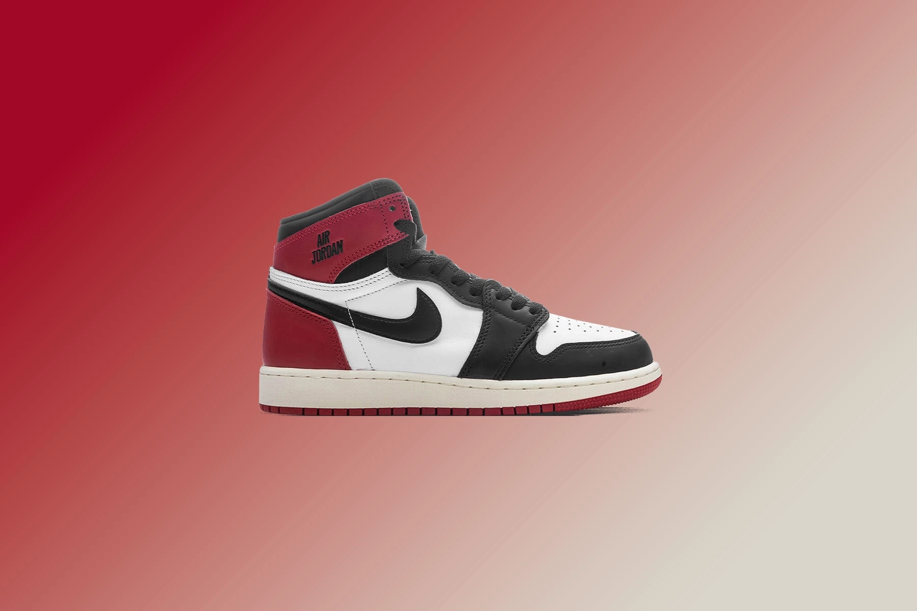 Air Jordan 1 Retro High OG 'Black Toe Reimagined' (GS)  - White/Black/Varsity Red/Sail