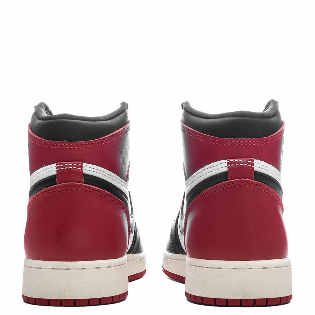Air Jordan 1 Retro High OG 'Black Toe Reimagined' (GS)  - White/Black/Varsity Red/Sail
