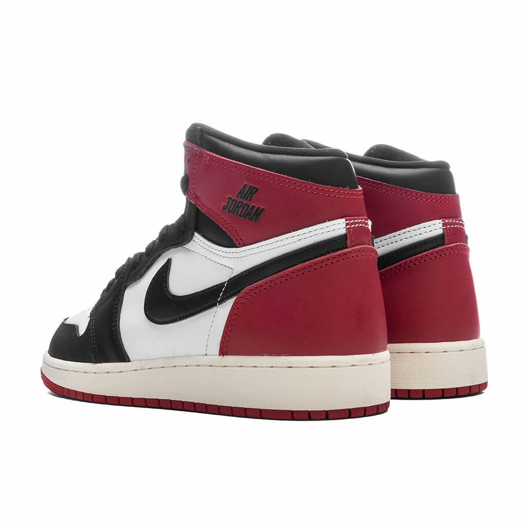 Air Jordan 1 Retro High OG 'Black Toe Reimagined' (GS)  - White/Black/Varsity Red/Sail