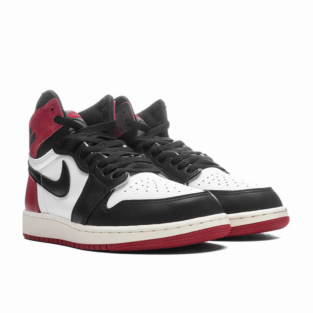 Air Jordan 1 Retro High OG 'Black Toe Reimagined' (GS)  - White/Black/Varsity Red/Sail