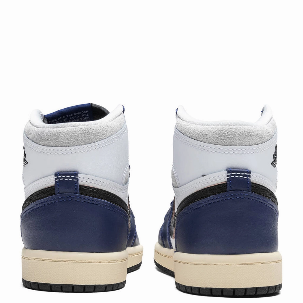 Air Jordan 1 Retro High OG 'Rare Air' (PS) - White/Black/Neutral Grey/Deep Royal Blue