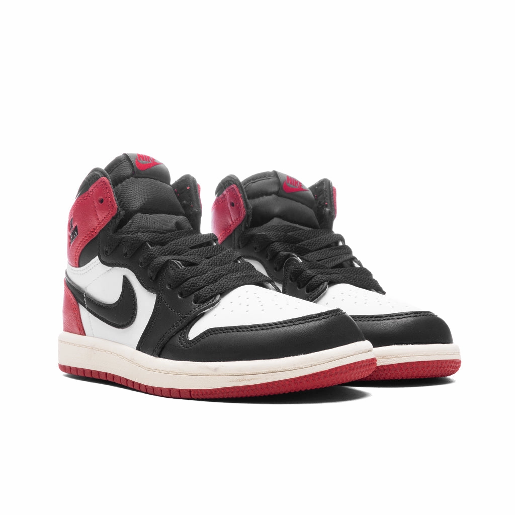 Air Jordan 1 Retro High OG (PS) 'Black Toe Reimagined' - White/Black/Varsity Red/Sail