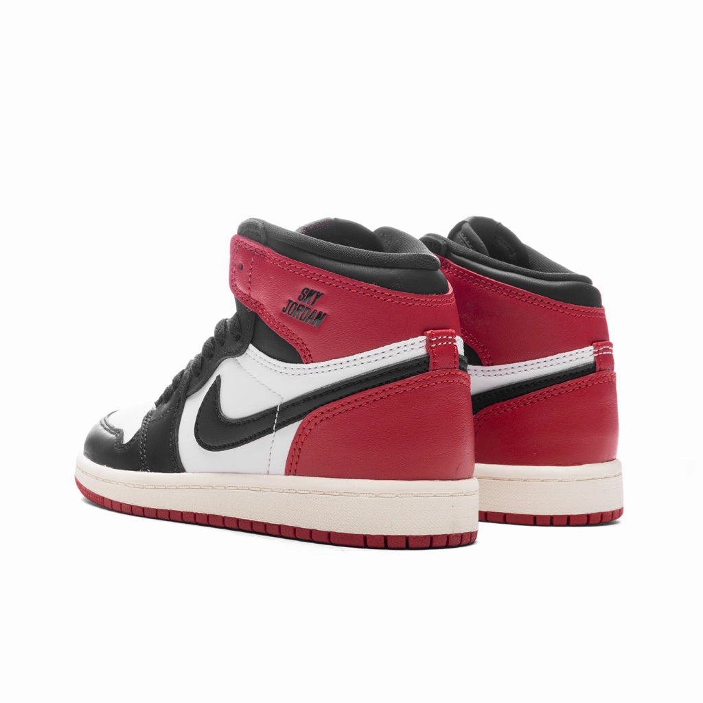 Air Jordan 1 Retro High OG (PS) 'Black Toe Reimagined' - White/Black/Varsity Red/Sail