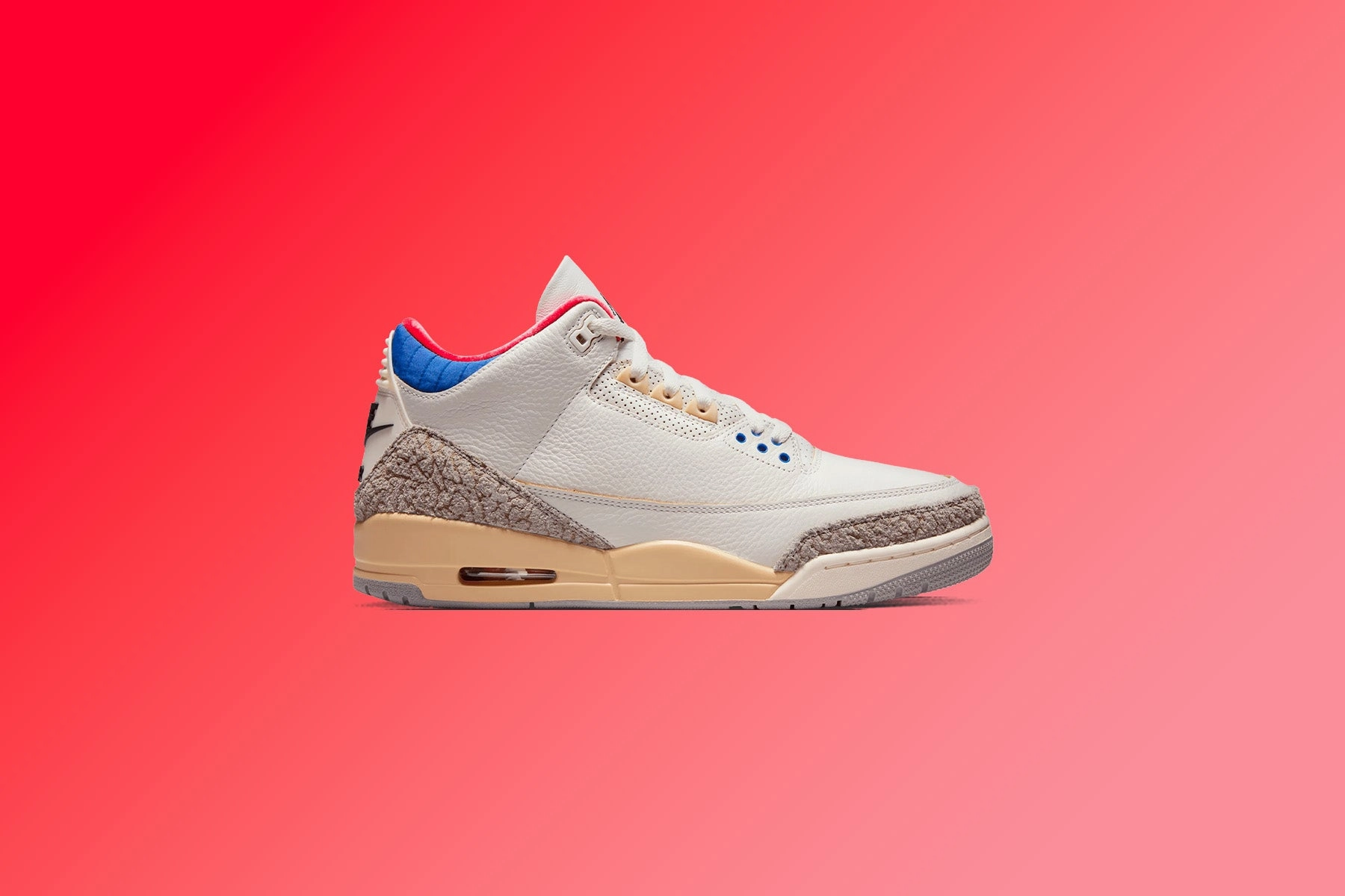 Air Jordan 3 Retro OG 'Seoul' - White/Black/Sport Royal/Challenge Red