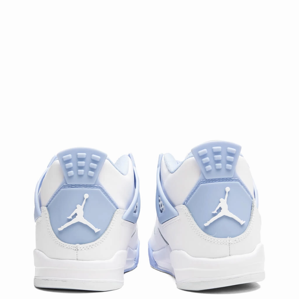 Air Jordan 4 Retro  'Aluminum' (PS) - White/Aluminum/Blue Tint/Oil Green