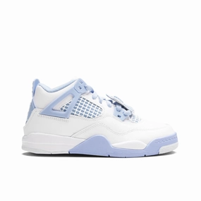 Air Jordan 4 Retro  'Aluminum' (PS) - White/Aluminum/Blue Tint/Oil Green