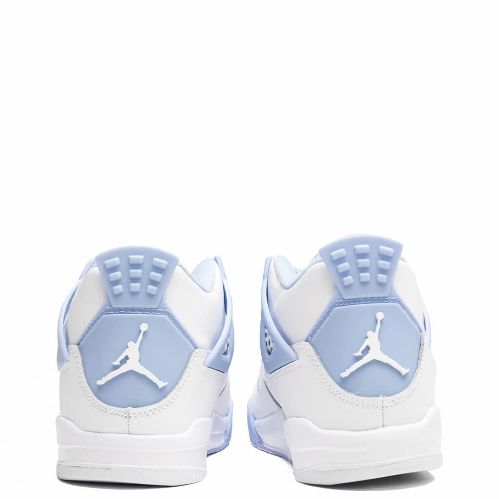 Air Jordan 4 Retro  'Aluminum' (PS) - White/Aluminum/Blue Tint/Oil Green