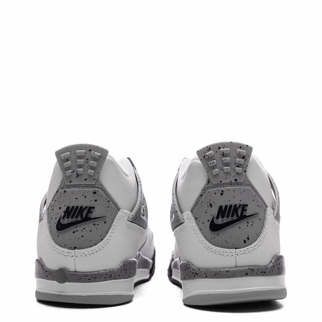 Air Jordan 4 Retro OG 'White Cement' (PS) - Summit White/Fire Red/Cement Grey/Black