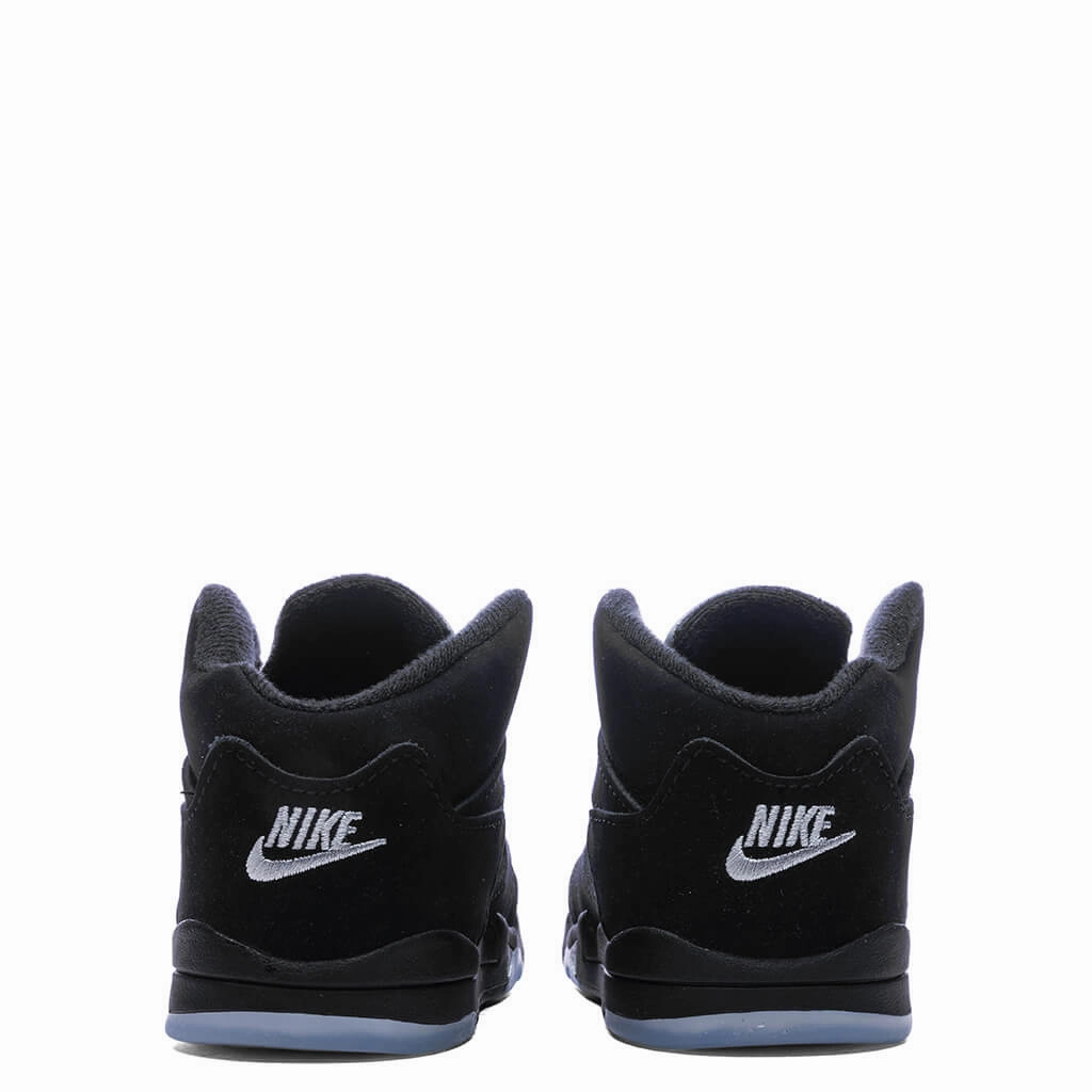 Air Jordan 5 Retro OG 'Black Metallic Reimagined' (TD) - Black/White/Metallic Silver/Fire Red