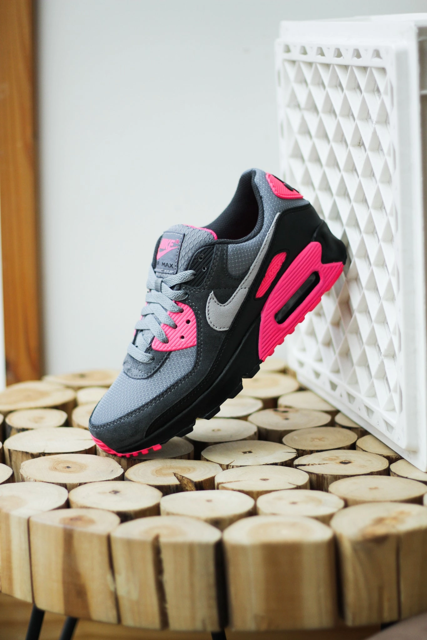 AIR MAX 90 COOL GREY/HYPER PINK