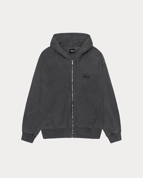 BASIC STÜSSY ZIP HOODIE PIGMENT DYED
