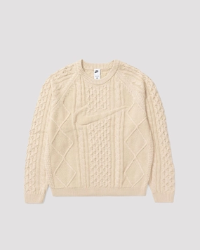CABLE KNIT SWEATER RATTAN