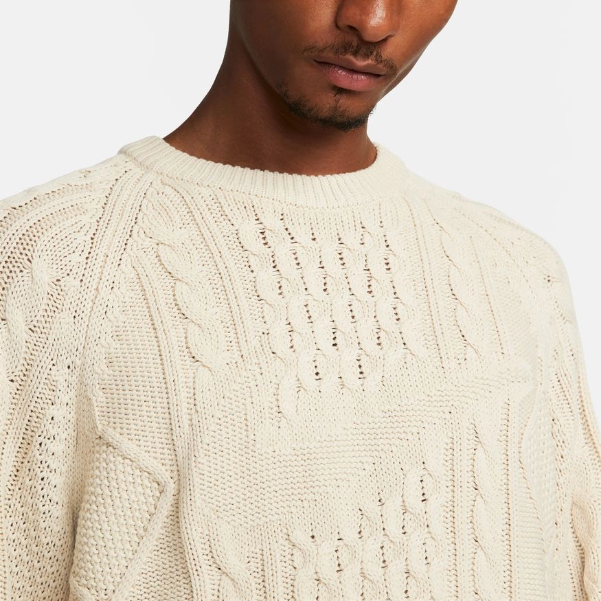 CABLE KNIT SWEATER RATTAN