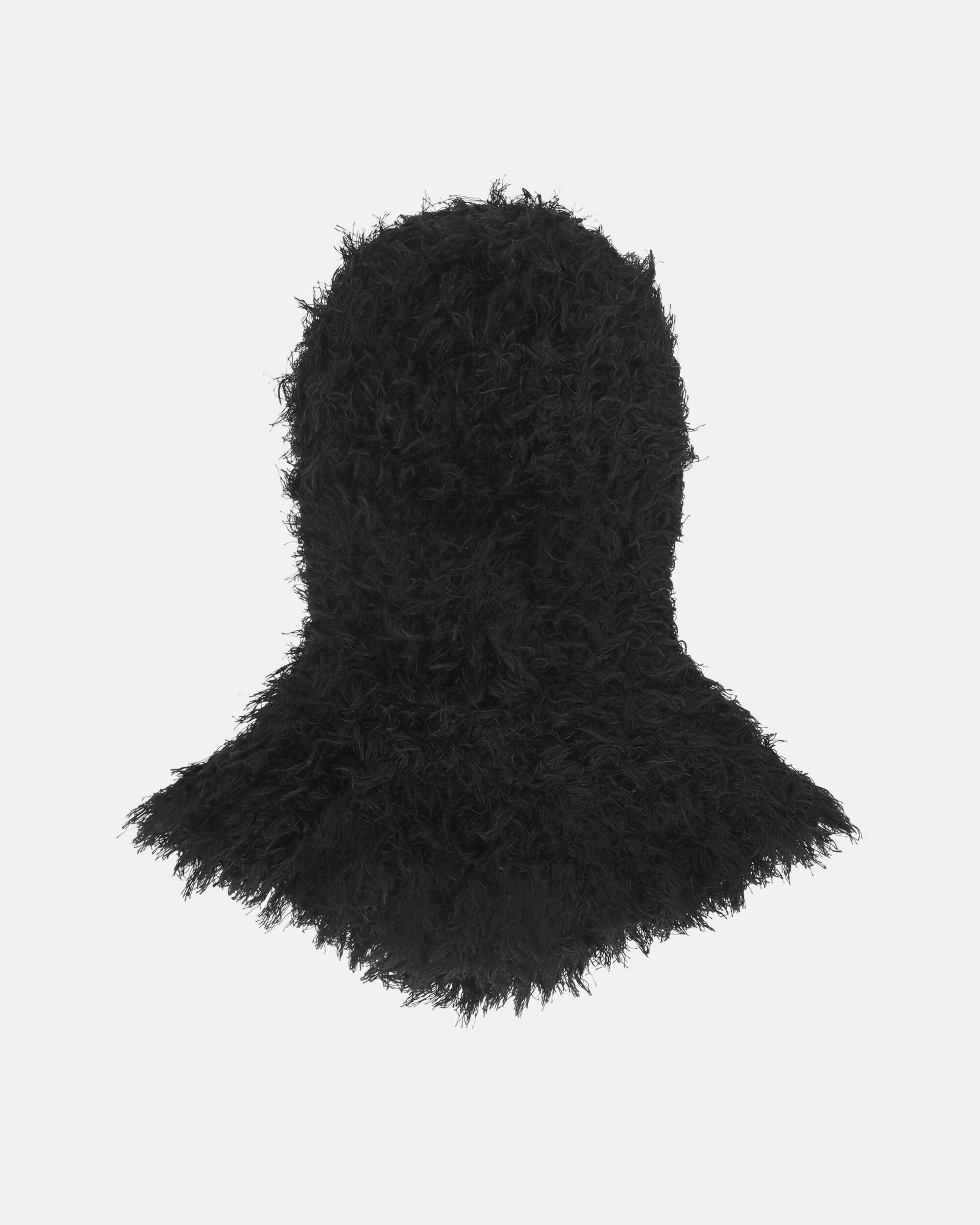Carla Knitted Headdress Jet Black
