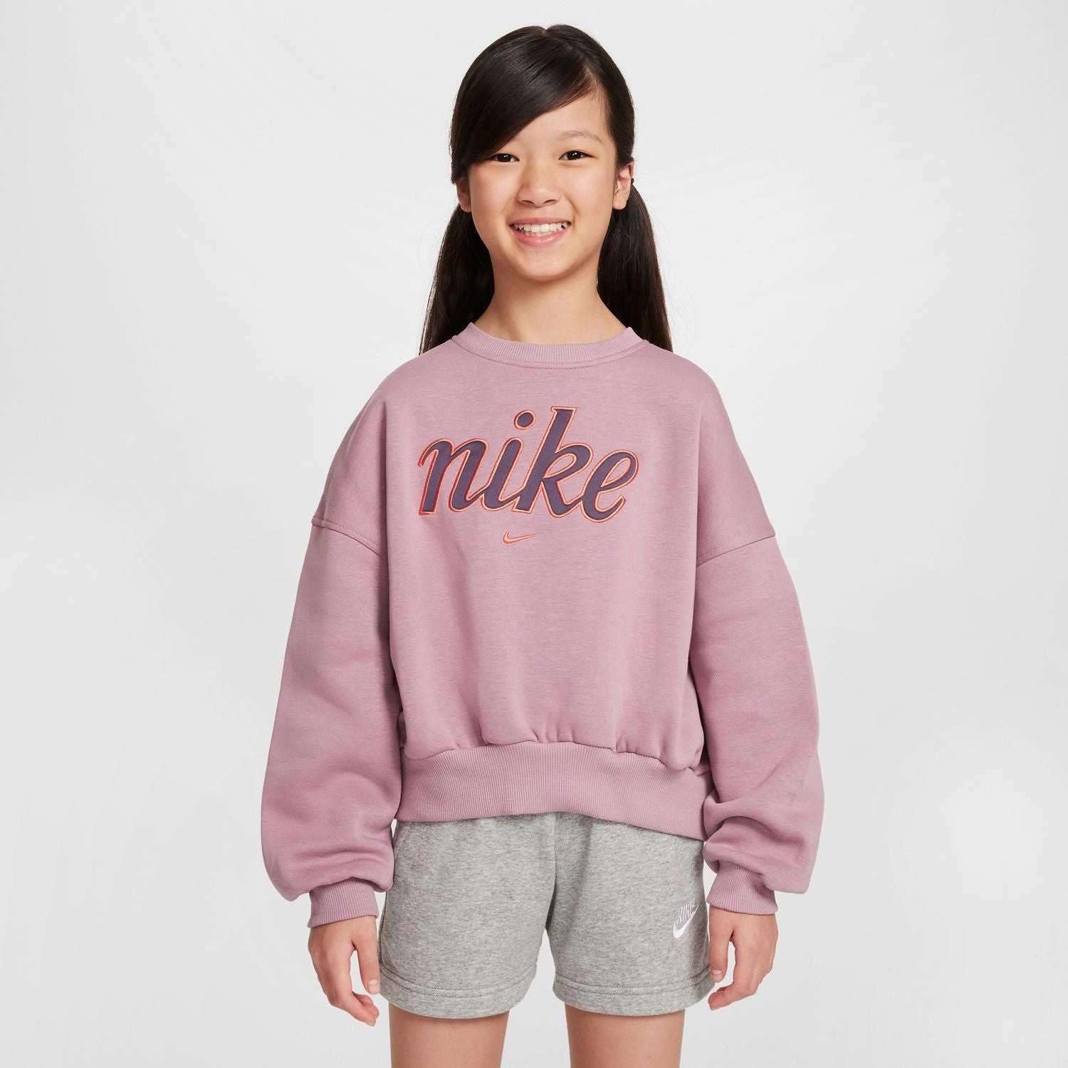 Club Fleece Boxy Crew - Youth