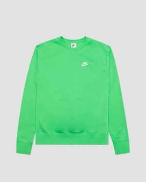 CLUB FLEECE CREW GREEN SPARK