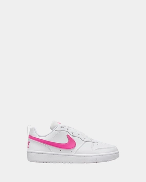 Court Borough Low Rc Grade School White/Laser Fuchsia