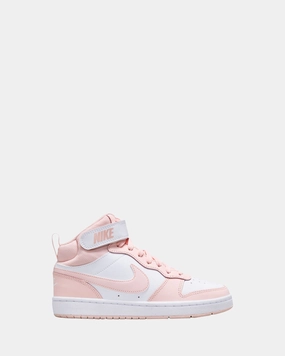 Court Borough Mid 2 Gs G White/Echo Pink