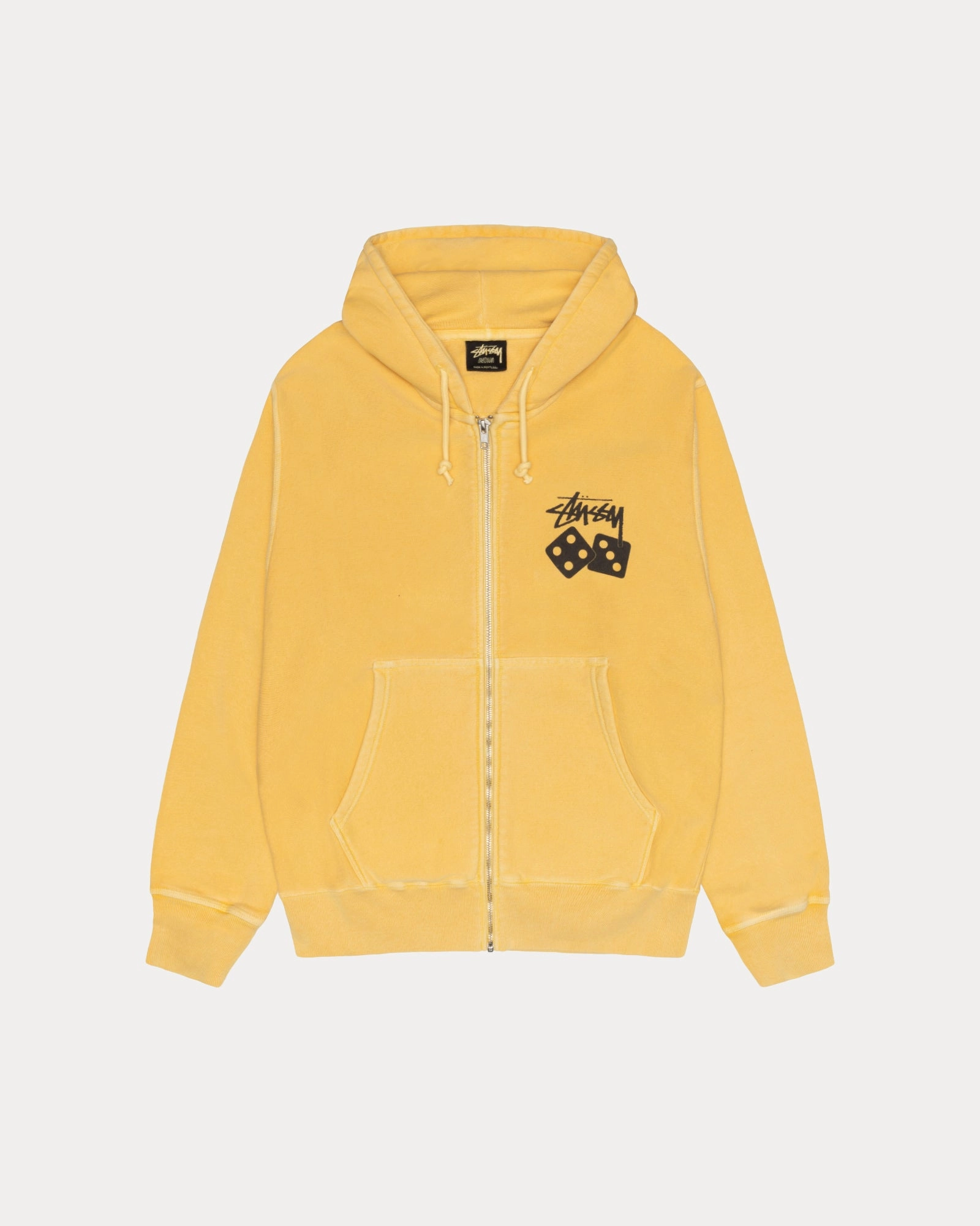 DICE ZIP HOODIE PIGMENT DYED