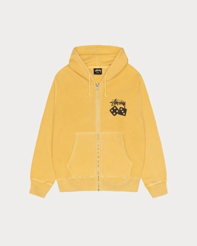 DICE ZIP HOODIE PIGMENT DYED