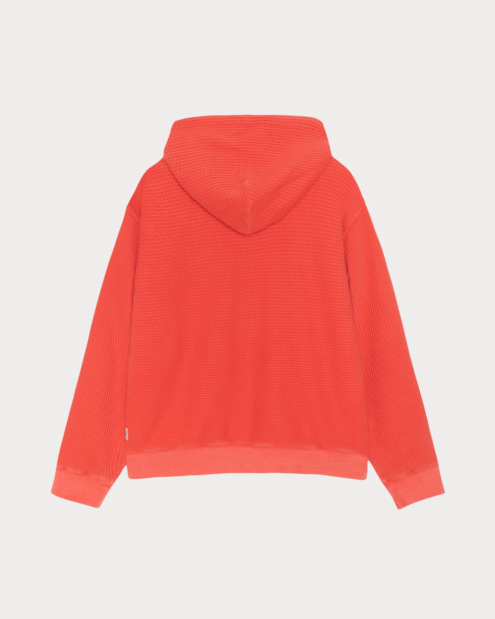 DOUBLE LAYER WAFFLE ZIP HOODIE