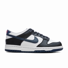 Dunk Low (GS) - Black/Midnight Navy/White/University Red