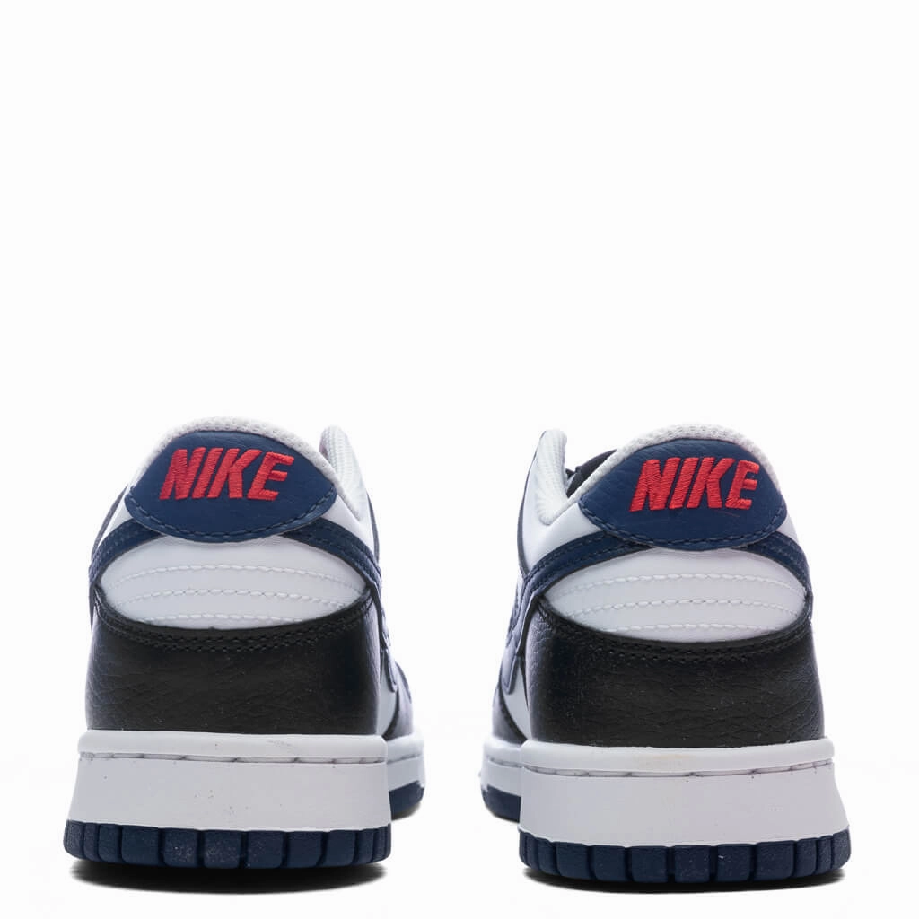 Dunk Low (GS) - Black/Midnight Navy/White/University Red