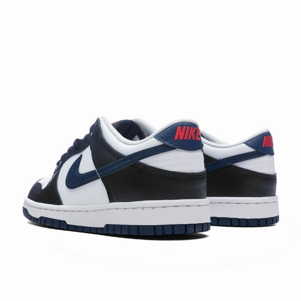 Dunk Low (GS) - Black/Midnight Navy/White/University Red