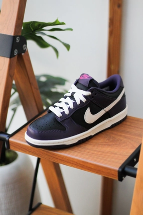 DUNK LOW (GS) BLACK/DARK RAISIN