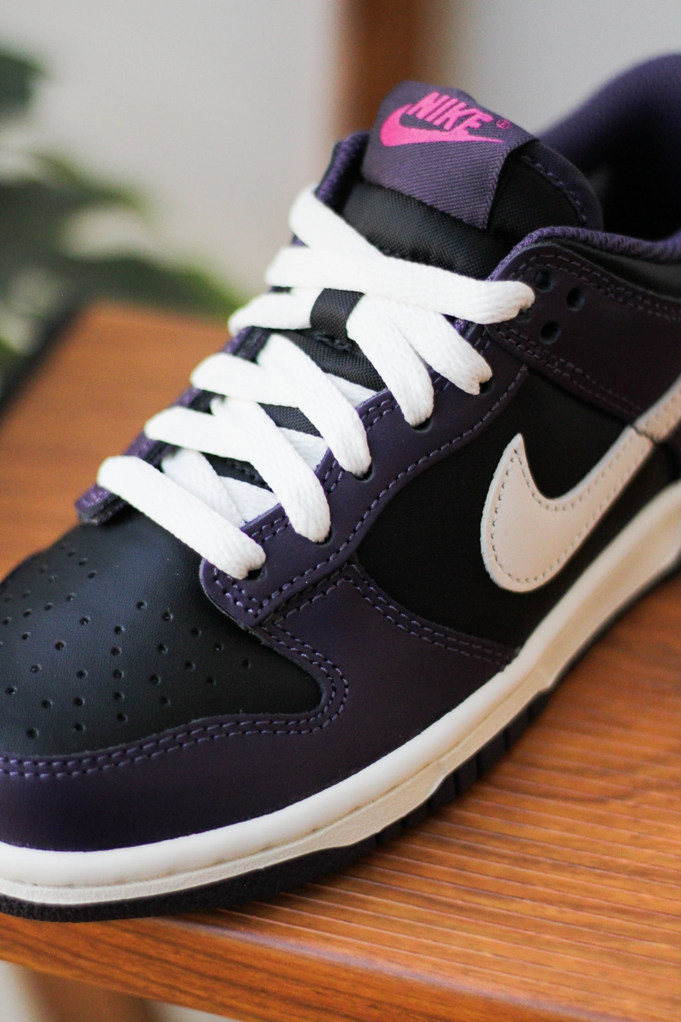 DUNK LOW (GS) BLACK/DARK RAISIN