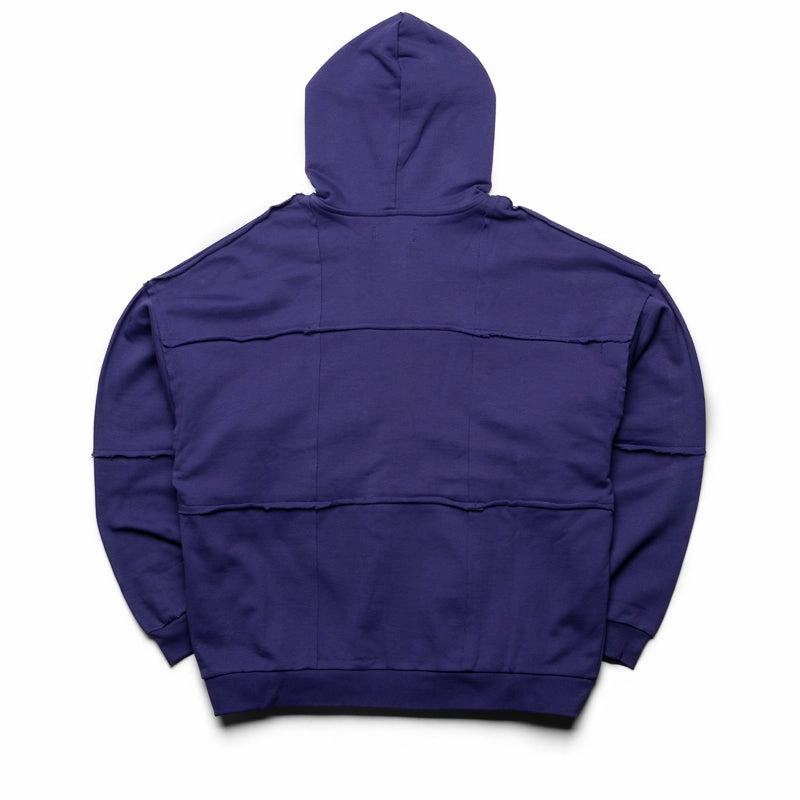 Flaneur Cut & Sew Zip Up Hoodie - Purple