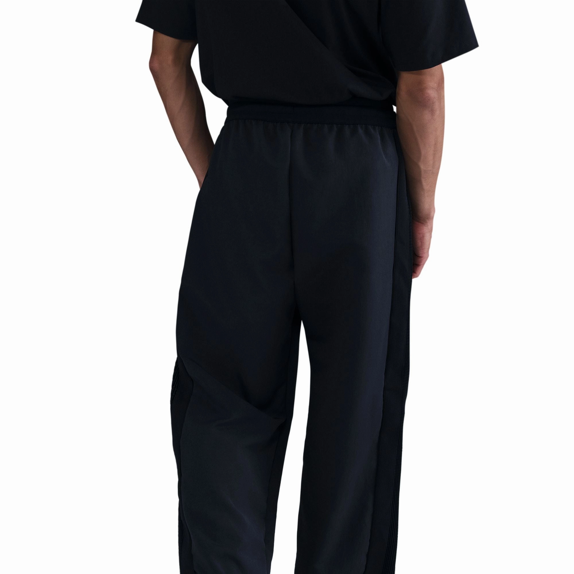 KOBE PLEATED TEAR AWAY PANTS BLACK/WHITE