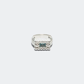 Lil Pool Signet - 925 Silver/Aqua Marine