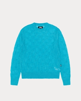 LOOSE KNIT CROSS CABLE SWEATER