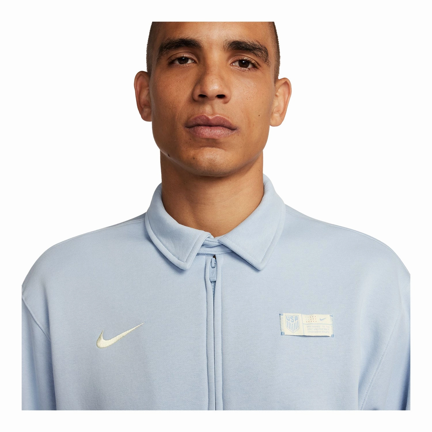 Men's Nike USA Club Fleece Harrington Blue Jacket